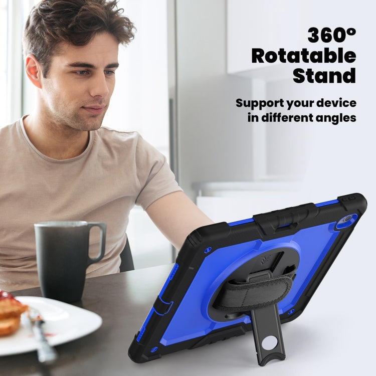 For iPad Air 13 2025 / 2024 Silicone Hybrid PC Tablet Case with Shoulder Strap(Dark Blue + Black) - iPad Air 13 2025 / 2024 Cases by PMC TechLife | Online Shopping South Africa | PMC TechLife | Buy Now Pay Later Mobicred