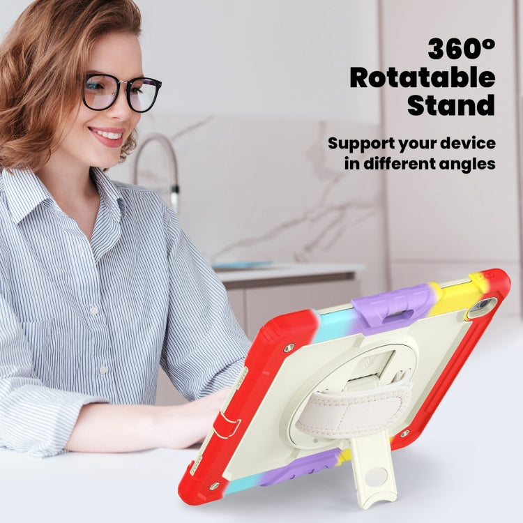 For iPad Air 13 2024 Silicone Hybrid PC Tablet Case with Shoulder Strap(Camouflage Red) - iPad Air 13 2024 Cases by PMC TechLife | Online Shopping South Africa | PMC TechLife | Buy Now Pay Later Mobicred