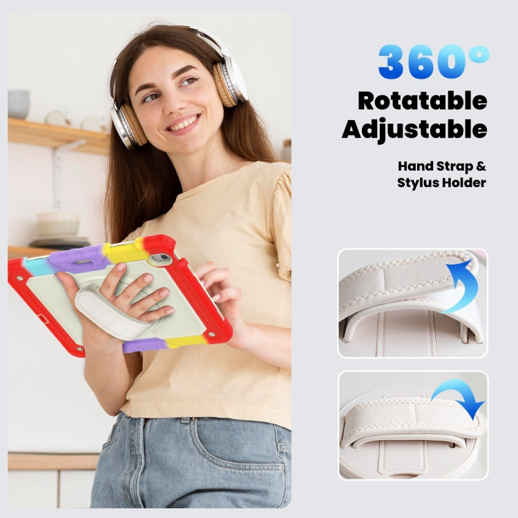 For iPad Air 13 2024 Silicone Hybrid PC Tablet Case with Shoulder Strap(Camouflage Red) - iPad Air 13 2024 Cases by PMC TechLife | Online Shopping South Africa | PMC TechLife | Buy Now Pay Later Mobicred