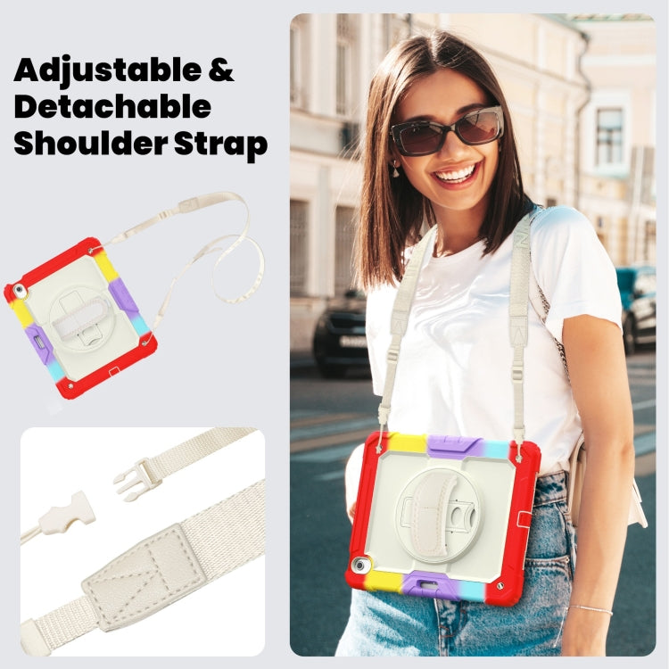 For iPad Air 13 2024 Silicone Hybrid PC Tablet Case with Shoulder Strap(Camouflage Red) - iPad Air 13 2024 Cases by PMC TechLife | Online Shopping South Africa | PMC TechLife | Buy Now Pay Later Mobicred