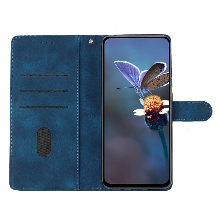For iPhone 16 Pro Cherry Blossom Butterfly Skin Feel Embossed PU Phone Case(Blue) - iPhone 16 Pro Cases by PMC TechLife | Online Shopping South Africa | PMC TechLife | Buy Now Pay Later Mobicred