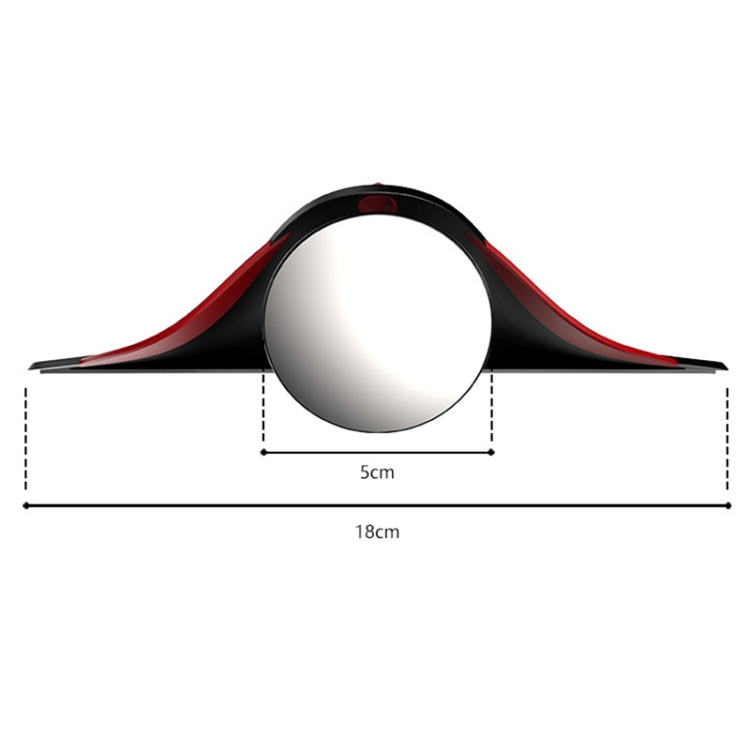 3R 3R-157 2 in 1 Car Auxiliary HD Blind Spot Mirror with Carbon Fiber Texture Rain Shield, Style:Round Shape - free shipping - PMC TechLife - Order now!
