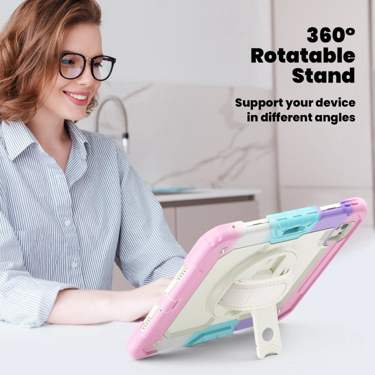 For iPad Pro 11 2024 Silicone Hybrid PC Tablet Case with Shoulder Strap(Camouflage Pink) - iPad Pro 11 2024 Cases by PMC TechLife | Online Shopping South Africa | PMC TechLife | Buy Now Pay Later Mobicred