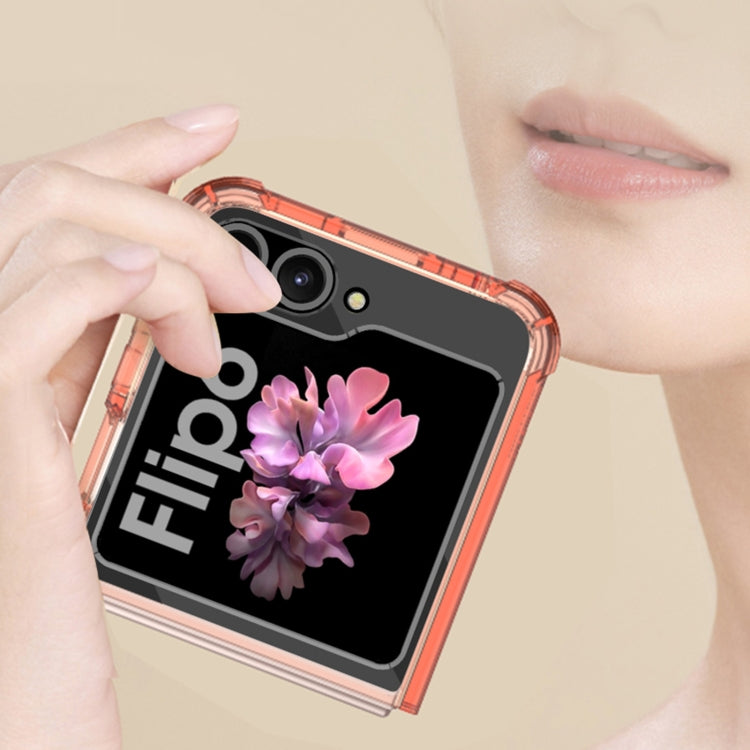 For Samsung Galaxy Z Flip6 GKK Airbag Full Coverage Phone Case with Tempered Film(Orange) - free shipping - PMC Jewellery - Order now!
