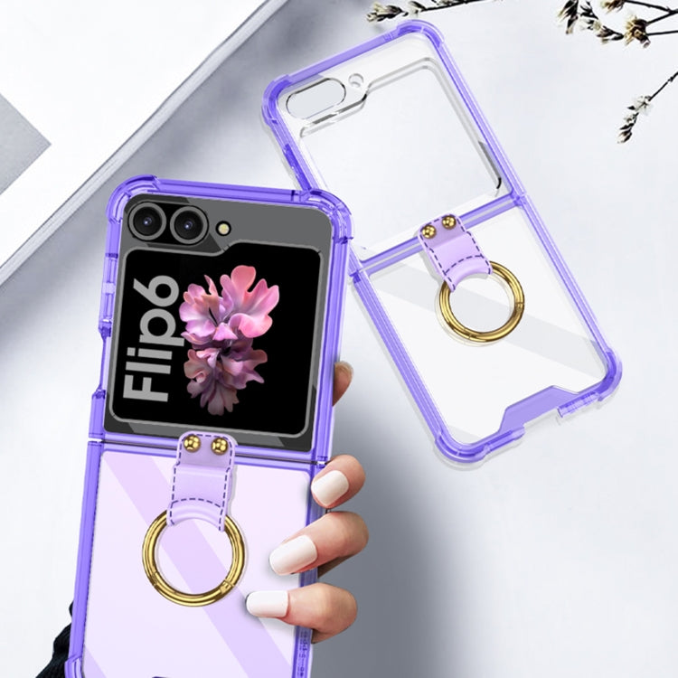 For Samsung Galaxy Z Flip6 / Flip7 FE GKK Airbag Ring Full Coverage Phone Case(Purple) - free shipping - PMC Jewellery - Order now!
