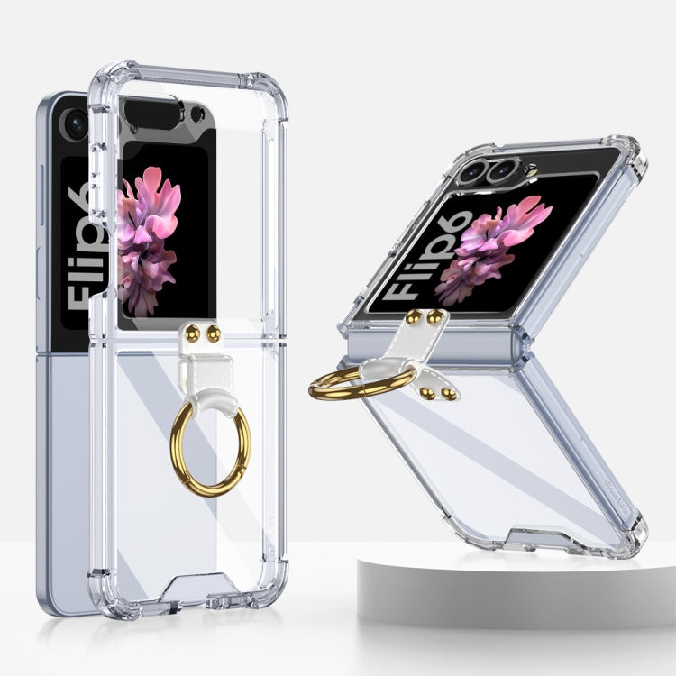 For Samsung Galaxy Z Flip6 / Flip7 FE GKK Airbag Ring Full Coverage Phone Case(Transparent) - free shipping - PMC Jewellery - Order now!