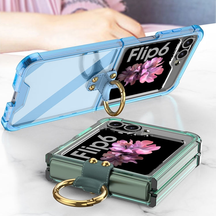 For Samsung Galaxy Z Flip6 / Flip7 FE GKK Airbag Ring Full Coverage Phone Case(Transparent) - free shipping - PMC Jewellery - Order now!