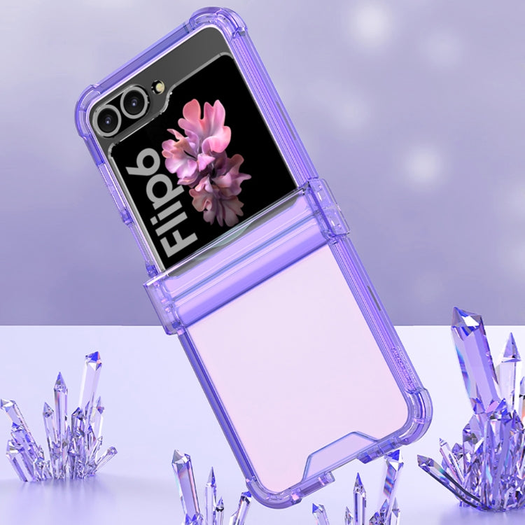 For Samsung Galaxy Z Flip6 / Flip7 FE GKK Airbag Hinge Full Coverage Phone Case with Tempered Film(Transparent) - free shipping - PMC Jewellery - Order now!