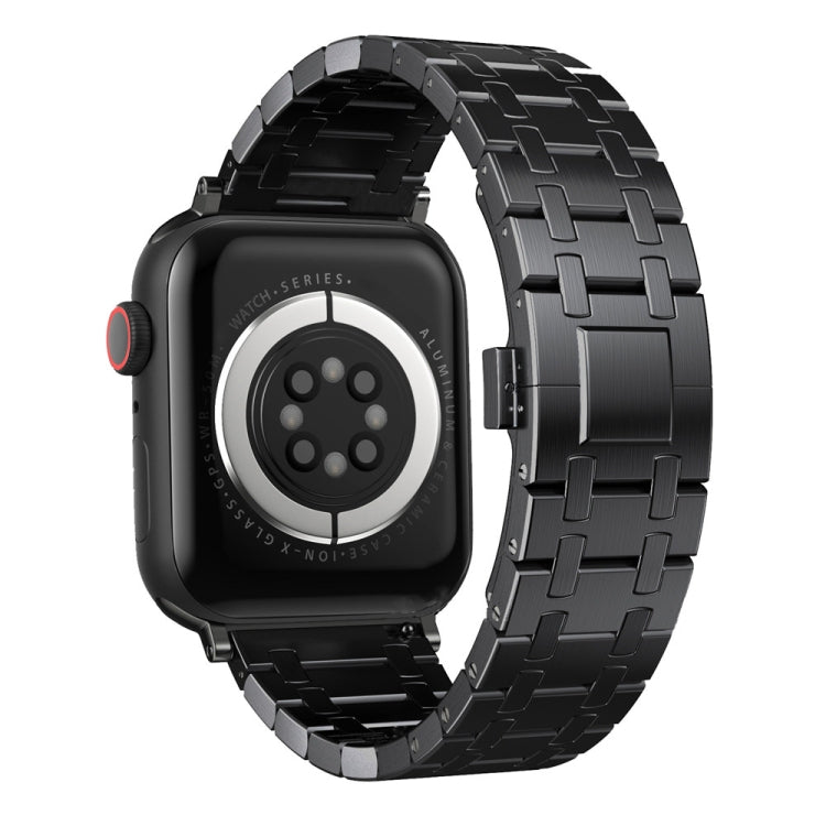 For Apple Watch SE 2023 44mm Modified Oak AP Titanium Alloy Watch Band(Black) - free shipping - PMc TechLife - Order now!