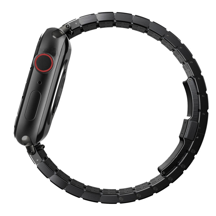 For Apple Watch SE 2023 44mm Modified Oak AP Titanium Alloy Watch Band(Black) - free shipping - PMc TechLife - Order now!