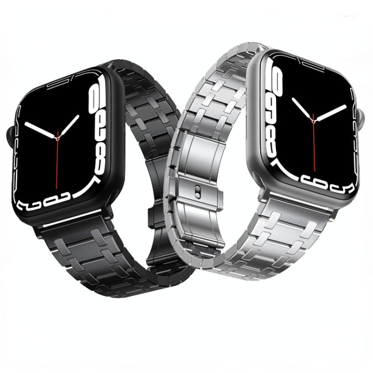 For Apple Watch SE 2023 44mm Modified Oak AP Titanium Alloy Watch Band(Black) - free shipping - PMc TechLife - Order now!