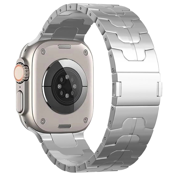 For Apple Watch SE 44mm Magnetic Buckle Titanium Alloy Watch Band(Silver) - free shipping - PMC TechLife - Order now!