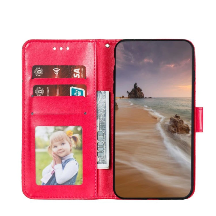 For Google Pixel 9 Pro Lace Flower Embossing Flip Leather Phone Case(Red) - Google Cases by PMC TechLife | Online Shopping South Africa | PMC TechLife | Buy Now Pay Later Mobicred