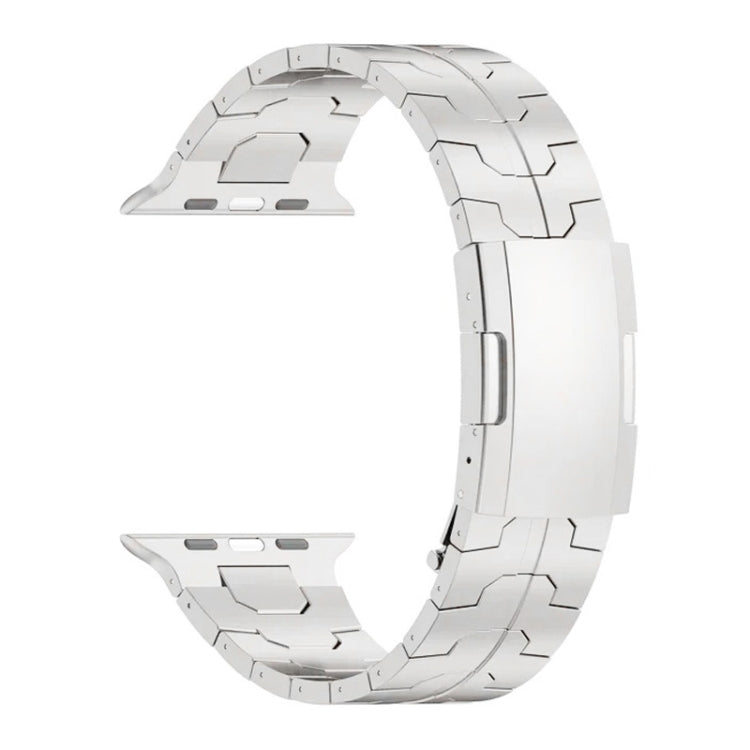 For Apple Watch Series 8 45mm Turtle Buckle Titanium Alloy Watch Band(Silver) - free shipping - PMC TechLife - Order now!