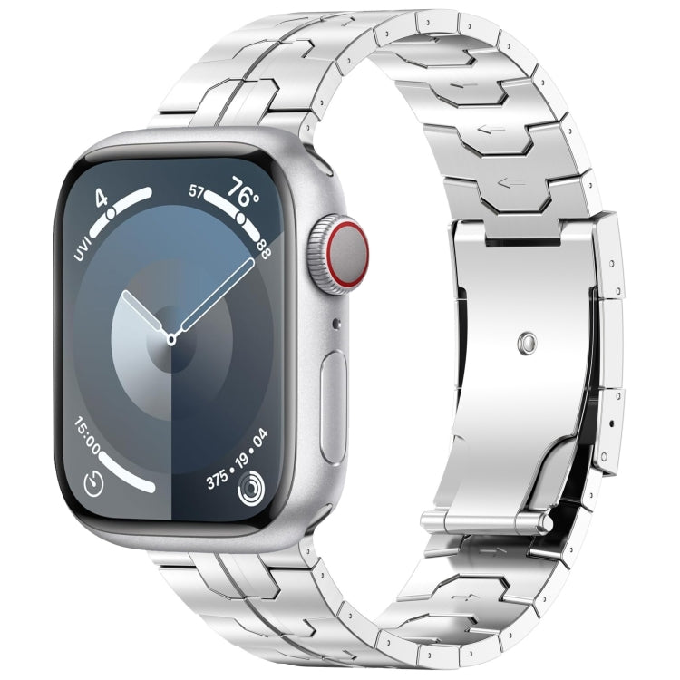 For Apple Watch SE 2022 40mm Turtle Buckle Titanium Alloy Watch Band(Silver) - free shipping - PMC TechLife - Order now!