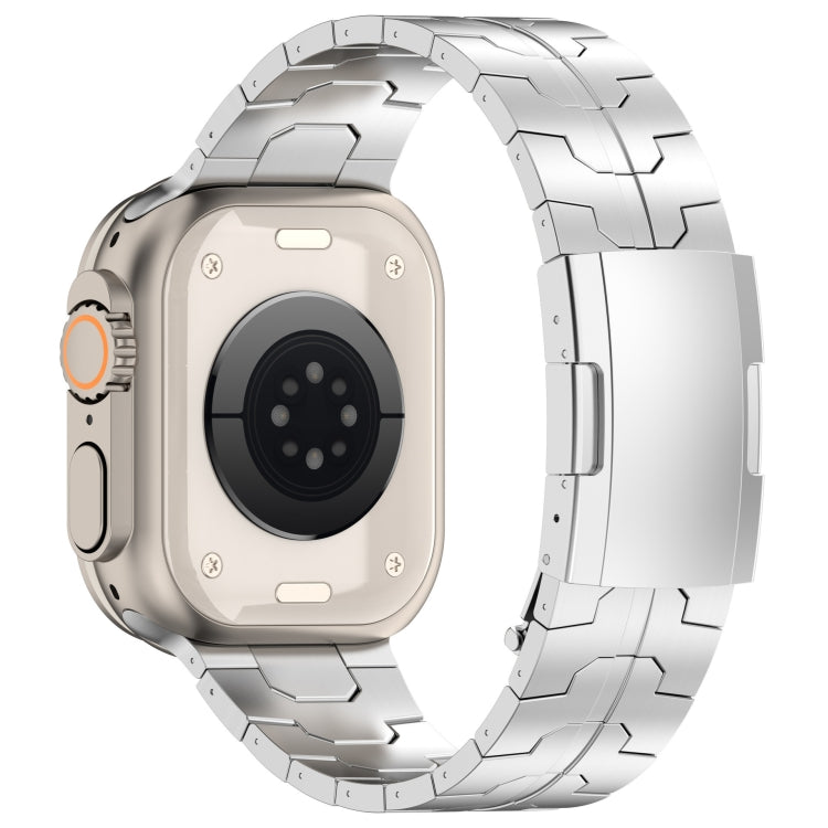 For Apple Watch SE 2022 40mm Turtle Buckle Titanium Alloy Watch Band(Silver) - free shipping - PMC TechLife - Order now!