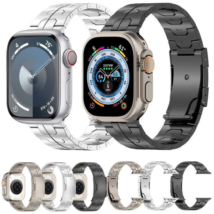 For Apple Watch SE 2023 44mm Turtle Buckle Titanium Alloy Watch Band(Silver) - free shipping - PMC TechLife - Order now!