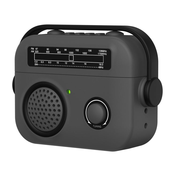 For AirPods Pro Radio Style Wireless Bluetooth Earphones Shockproof Protective Case(Dark Grey) - For AirPods Pro by PMC Jewellery | Online Shopping South Africa | PMC Jewellery | Buy Now Pay Later Mobicred