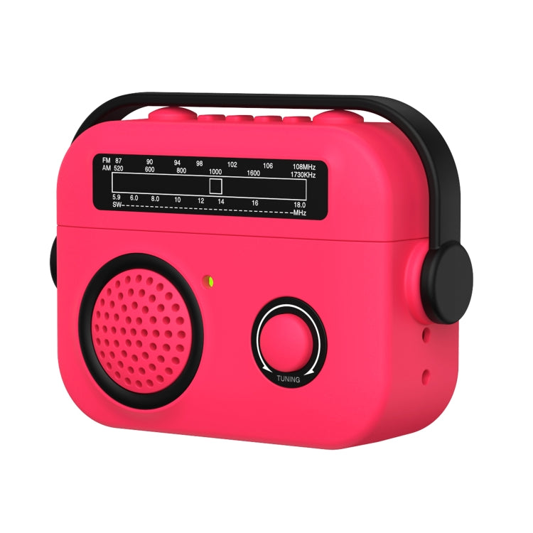 For AirPods Pro Radio Style Wireless Bluetooth Earphones Shockproof Protective Case(Rose Red) - For AirPods Pro by PMC Jewellery | Online Shopping South Africa | PMC Jewellery | Buy Now Pay Later Mobicred