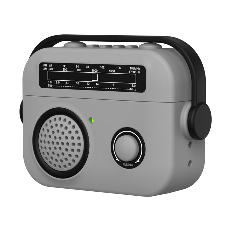 For AirPods Pro Radio Style Wireless Bluetooth Earphones Shockproof Protective Case(Light Grey) - For AirPods Pro by PMC Jewellery | Online Shopping South Africa | PMC Jewellery | Buy Now Pay Later Mobicred