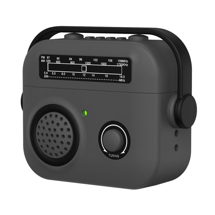 For AirPods 3 Radio Style Wireless Bluetooth Earphones Shockproof Protective Case(Dark Grey) - For AirPods 3 by PMC Jewellery | Online Shopping South Africa | PMC Jewellery | Buy Now Pay Later Mobicred