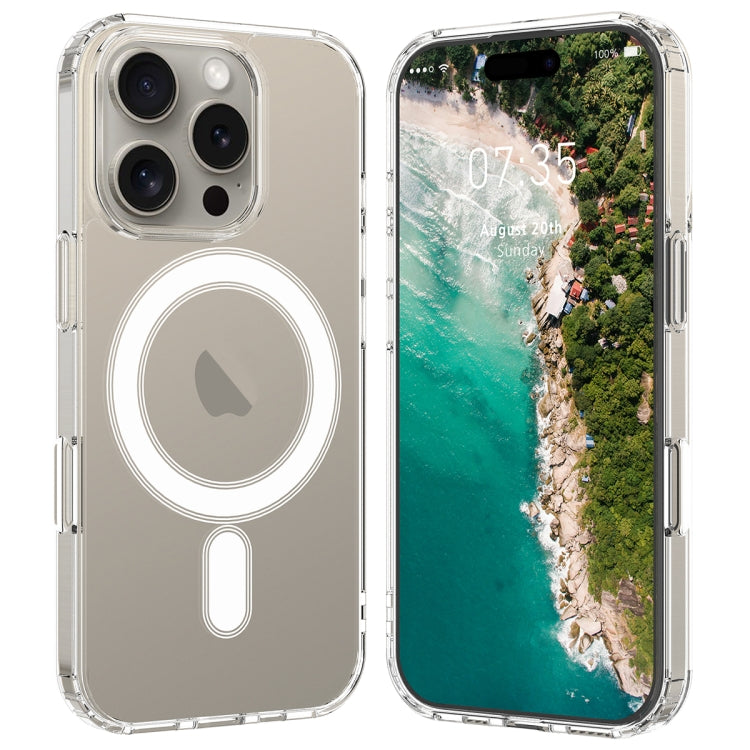 For iPhone 16 Pro Max MagSafe Clear Acrylic PC Hybrid TPU Phone Case(Transparent) - iPhone 16 Pro Max Cases by PMC TechLife | Online Shopping South Africa | PMC TechLife | Buy Now Pay Later Mobicred