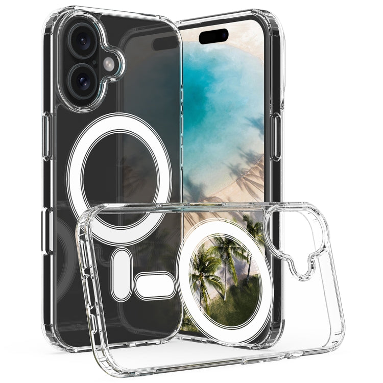 For iPhone 16 Plus MagSafe Clear Acrylic PC Hybrid TPU Phone Case(Transparent) - iPhone 16 Plus Cases by PMC TechLife | Online Shopping South Africa | PMC TechLife | Buy Now Pay Later Mobicred