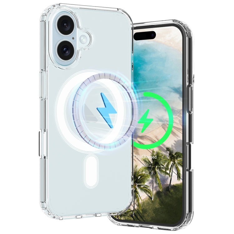 For iPhone 16 Plus MagSafe Clear Acrylic PC Hybrid TPU Phone Case(Transparent) - iPhone 16 Plus Cases by PMC TechLife | Online Shopping South Africa | PMC TechLife | Buy Now Pay Later Mobicred