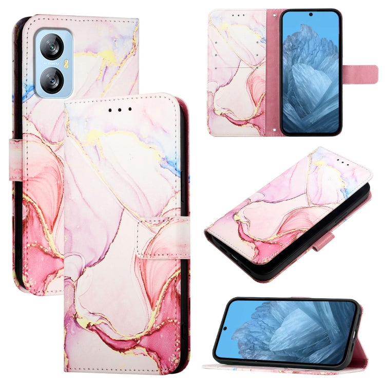 For Blackview A52 PT003 Marble Pattern Flip Leather Phone Case(Rose Gold) - free shipping - PMC TechLife - Order now!