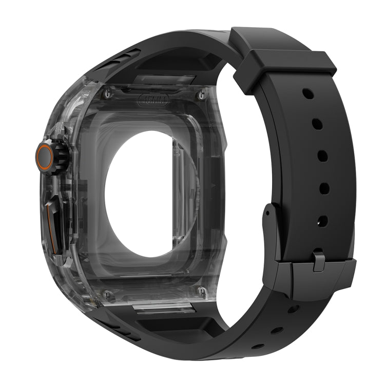 For Apple Watch SE 2023 44mm Modified PC Hybrid TPU Watch Case Band(Black Clear Black) - free shipping - PMc TechLife - Order now!
