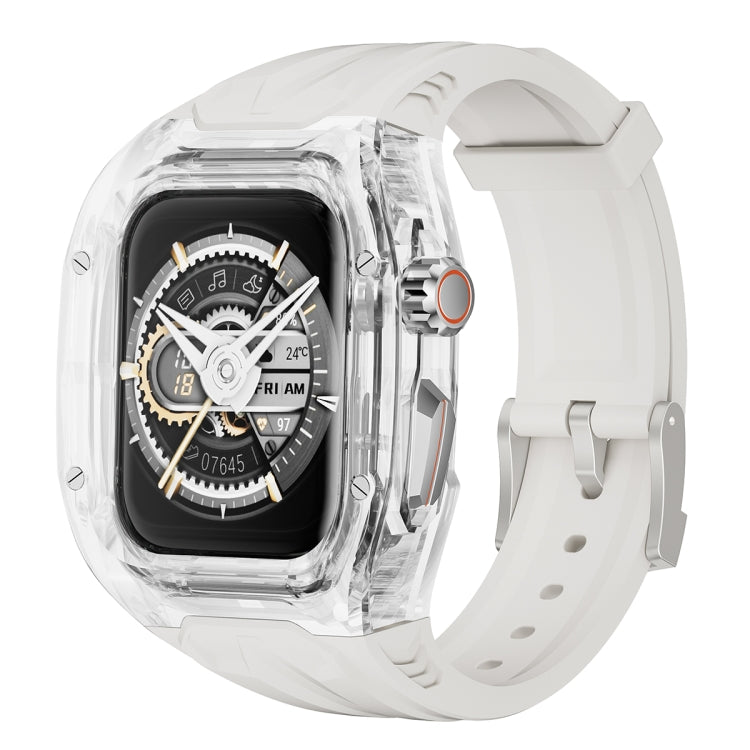 For Apple Watch SE 2023 44mm Modified PC Hybrid TPU Watch Case Band(Starlight Transparent) - Watch Cases by PMc TechLife | Online Shopping South Africa | PMc TechLife | Buy Now Pay Later Mobicred