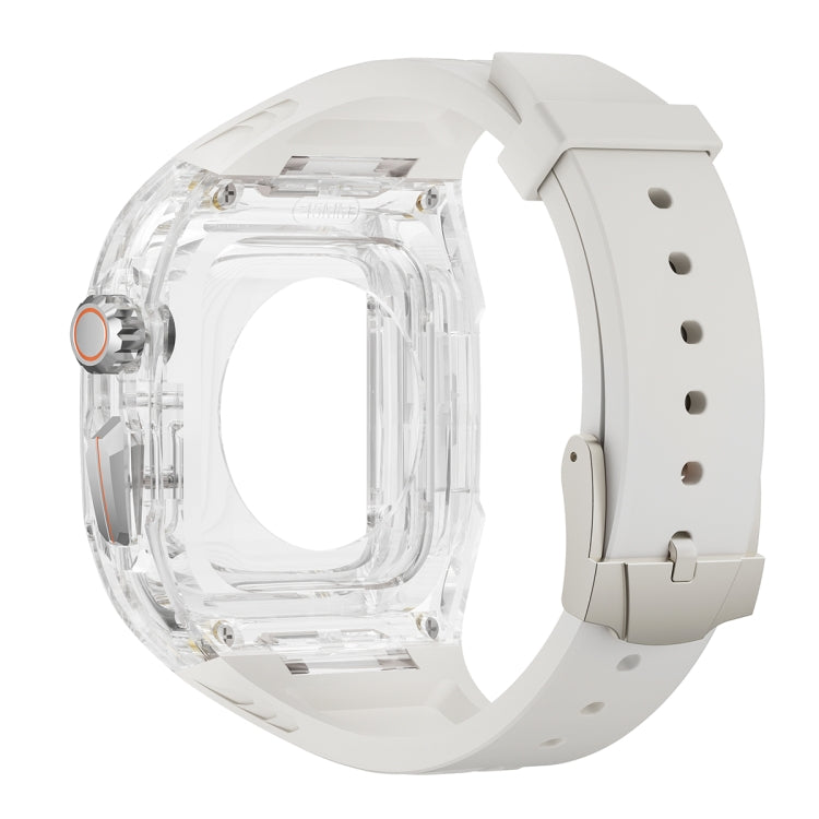 For Apple Watch SE 2023 44mm Modified PC Hybrid TPU Watch Case Band(Starlight Transparent) - Watch Cases by PMc TechLife | Online Shopping South Africa | PMc TechLife | Buy Now Pay Later Mobicred