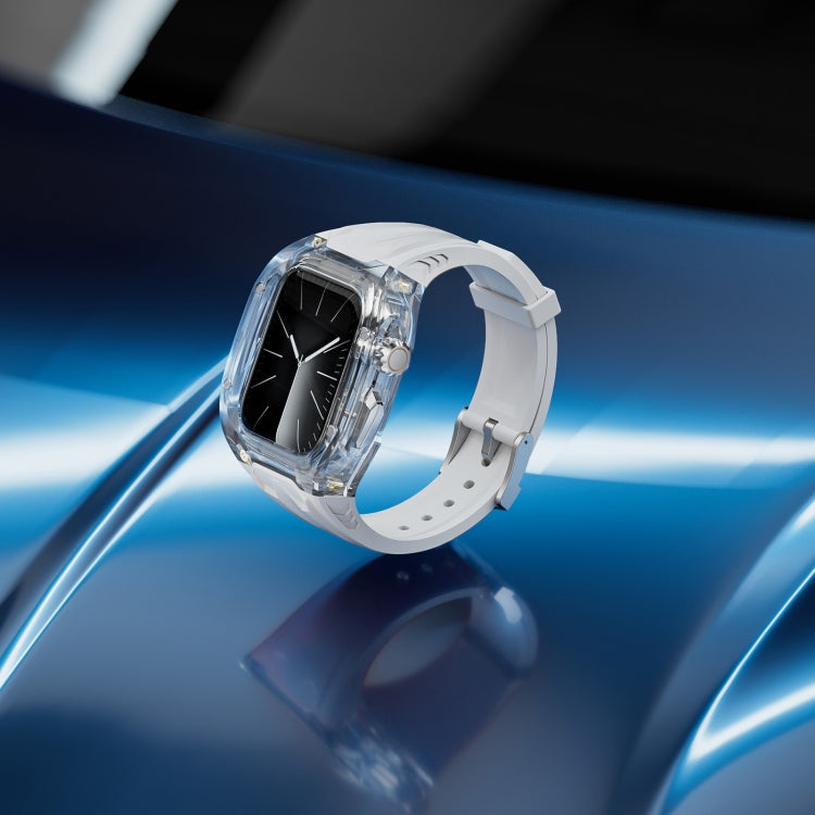 For Apple Watch Series 7 45mm Modified PC Hybrid TPU Watch Case Band(Starlight Transparent) - free shipping - PMc TechLife - Order now!