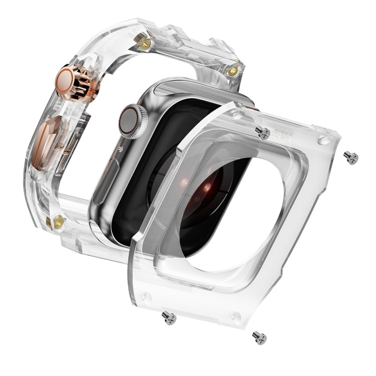 For Apple Watch SE 2022 44mm Modified PC Hybrid TPU Watch Case Band(Starlight Transparent) - free shipping - PMc TechLife - Order now!