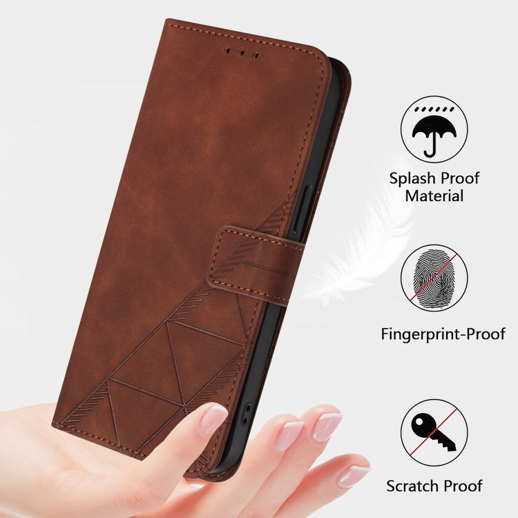 For Blackview A52 Crossbody 3D Embossed Flip Leather Phone Case(Brown) - More Brand by PMC TechLife | Online Shopping South Africa | PMC TechLife | Buy Now Pay Later Mobicred