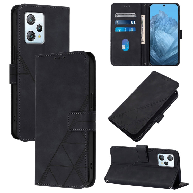 For Blackview A53 Crossbody 3D Embossed Flip Leather Phone Case(Black) - More Brand by PMC TechLife | Online Shopping South Africa | PMC TechLife | Buy Now Pay Later Mobicred