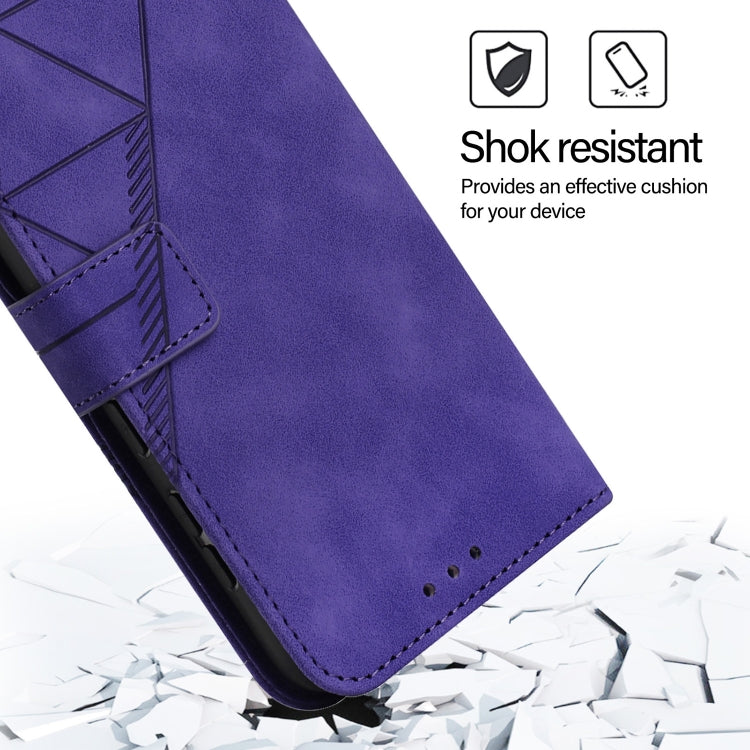 For Blackview Color 8 Crossbody 3D Embossed Flip Leather Phone Case(Purple) - More Brand by PMC TechLife | Online Shopping South Africa | PMC TechLife | Buy Now Pay Later Mobicred