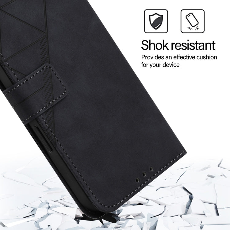 For Blackview Shark 8 Crossbody 3D Embossed Flip Leather Phone Case(Black) - More Brand by PMC TechLife | Online Shopping South Africa | PMC TechLife | Buy Now Pay Later Mobicred