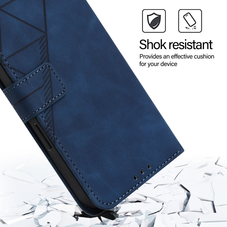 For Blackview Shark 8 Crossbody 3D Embossed Flip Leather Phone Case(Blue) - More Brand by PMC TechLife | Online Shopping South Africa | PMC TechLife | Buy Now Pay Later Mobicred