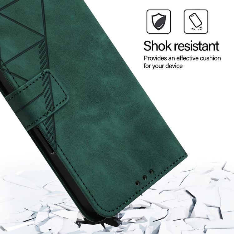 For Blackview Wave 6C Crossbody 3D Embossed Flip Leather Phone Case(Dark Green) - free shipping - PMC TechLife - Order now!