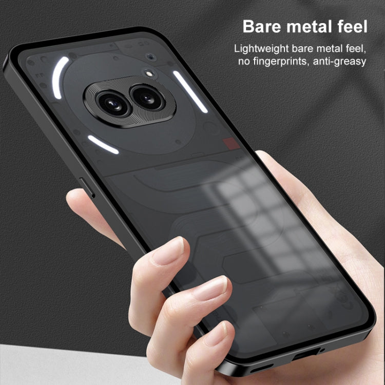 For Nothing Phone 2a Snap Buckle Metal Frame Frosted Phone Case(Grey) - More Brand by PMC TechLife | Online Shopping South Africa | PMC TechLife | Buy Now Pay Later Mobicred