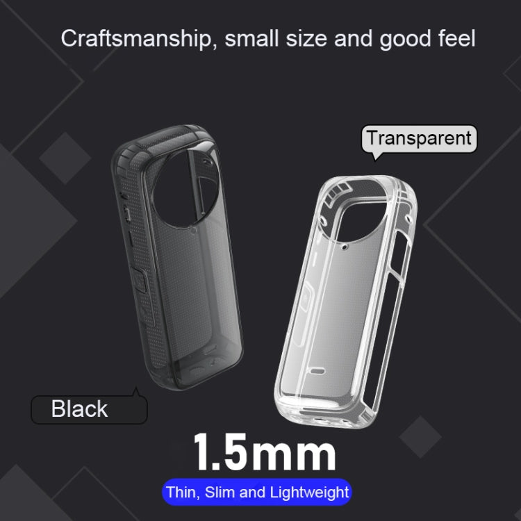 For Insta360 X4 Clear 1.5mm Soft TPU Protective Case With Hand Strap(Transperant) - Case & Bags by PMC TechLife | Online Shopping South Africa | PMC TechLife | Buy Now Pay Later Mobicred