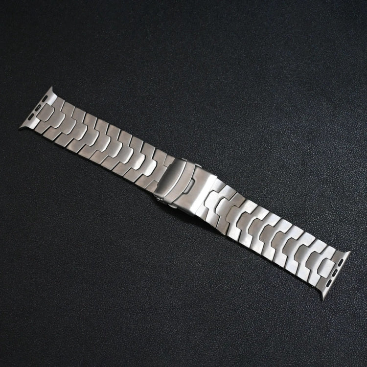 For Apple Watch SE 44mm 26mm Oracle Safety Buckle Titanium Alloy Watch Band(Silver) - free shipping - PMC TechLife - Order now!
