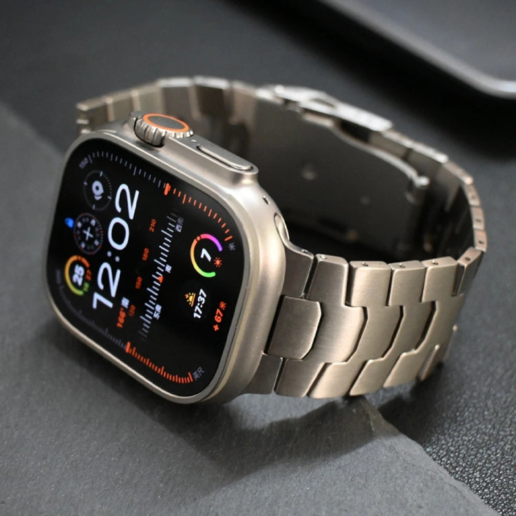 For Apple Watch SE 44mm 26mm Oracle Safety Buckle Titanium Alloy Watch Band(Silver) - free shipping - PMC TechLife - Order now!
