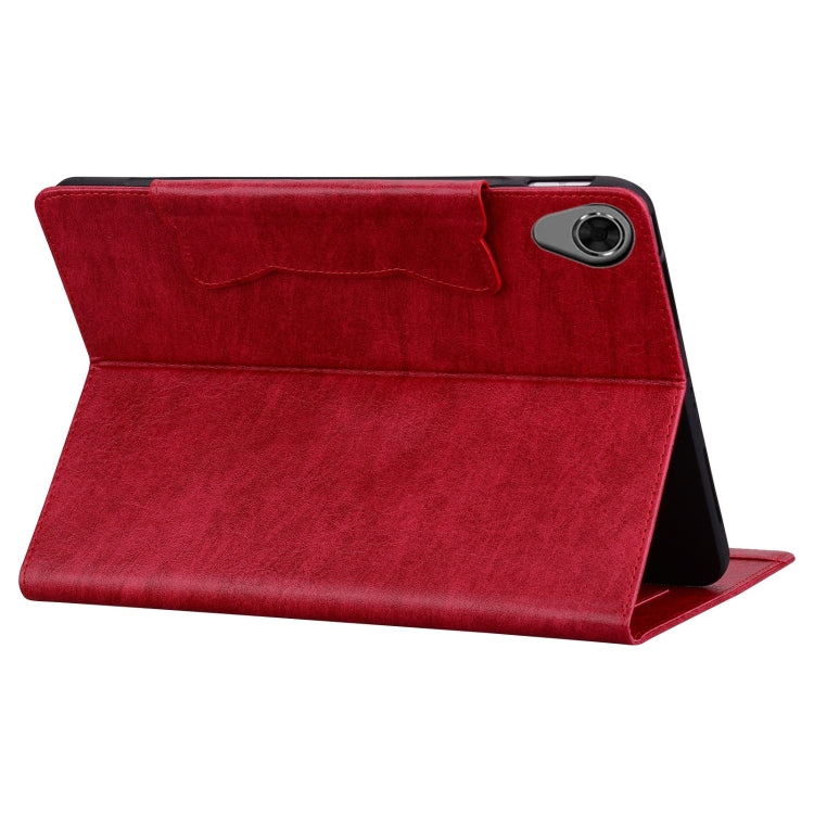For Lenovo Tab M8 Cat Buckle Leather Tablet Case(Red) - Lenovo by PMC TechLife | Online Shopping South Africa | PMC TechLife | Buy Now Pay Later Mobicred