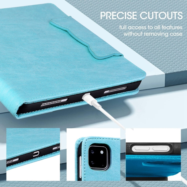 For Lenovo Tab P12 Cat Buckle Leather Tablet Case(Sky Blue) - Lenovo by PMC TechLife | Online Shopping South Africa | PMC TechLife | Buy Now Pay Later Mobicred