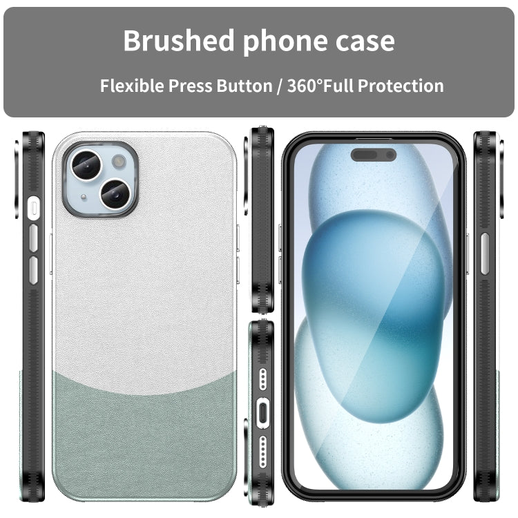For iPhone 16 Plus Leather Texture MagSafe Magnetic TPU + PC Phone Case(Cyan) - iPhone 16 Plus Cases by PMC TechLife | Online Shopping South Africa | PMC TechLife | Buy Now Pay Later Mobicred