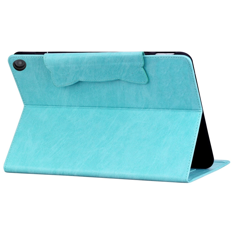 For Amazon Kindle Fire HD 10 2023 / 2021 Cat Buckle Leather Smart Tablet Case(Sky Blue) - Amazon by PMC TechLife | Online Shopping South Africa | PMC TechLife | Buy Now Pay Later Mobicred
