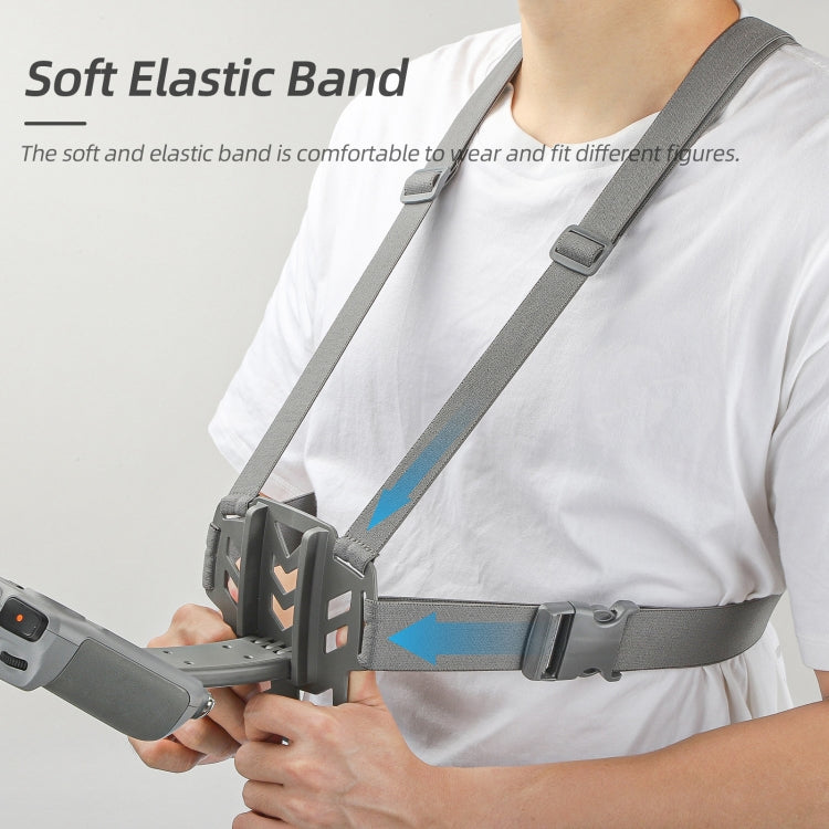 For DJI RC 2 / 1 Sunnylife Remote Control Waist Support Bracket Chest Strap(Grey) - Holder Series by Sunnylife | Online Shopping South Africa | PMC TechLife | Buy Now Pay Later Mobicred