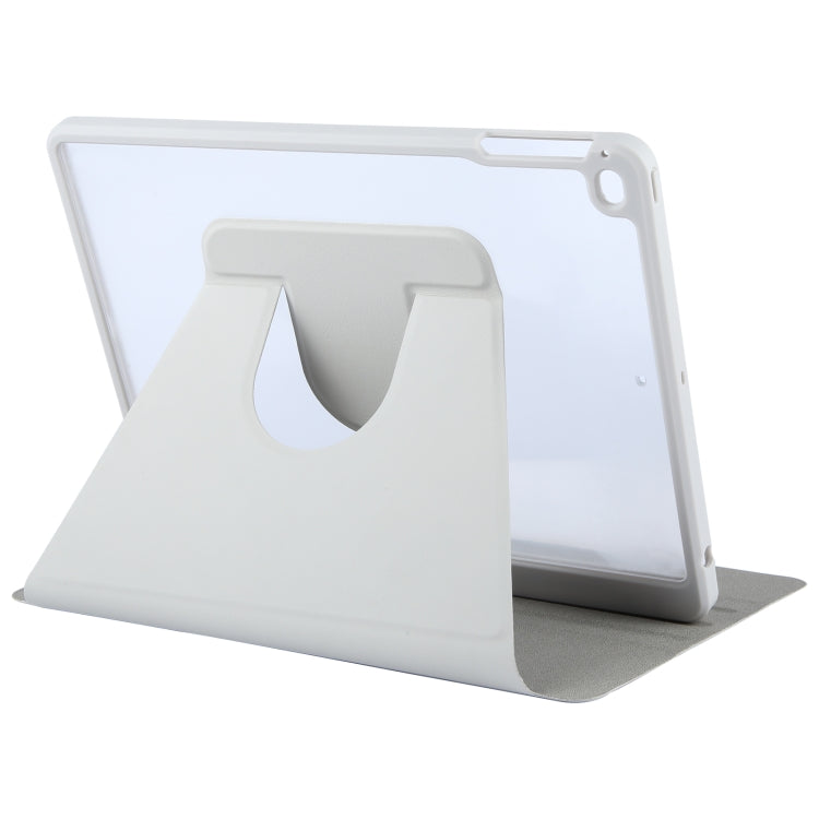 For iPad 9.7 2018 & 2017 / Air / Air2 GEBEI Acrylic TPU 3-folding Rotating Smart Tablet Leather Case withh Pen Slot(Grey) - free shipping - PMc TechLife - Order now!